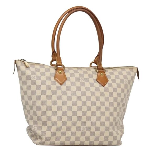 LOUIS VUITTON Damier Azur Saleya MM Tote Bag - Picture 1 of 15